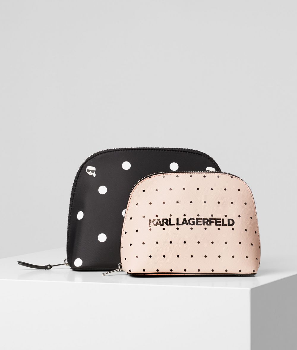 KARL LAGERFELD K/Dots Toiletry Bag Pouch Woman f