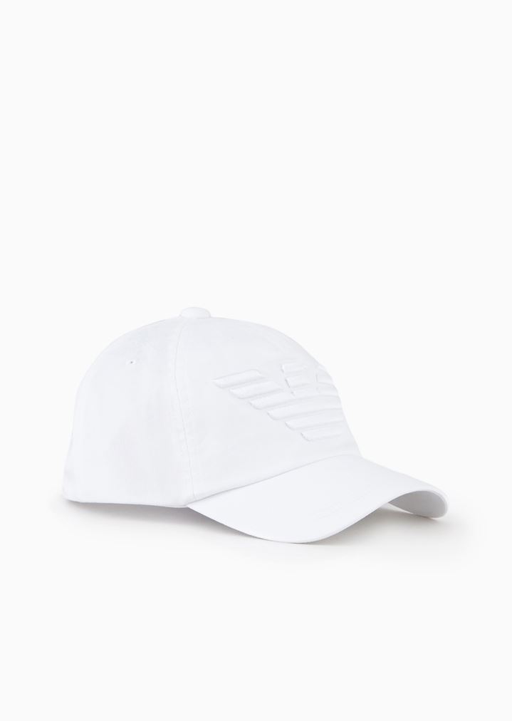 armani white hat