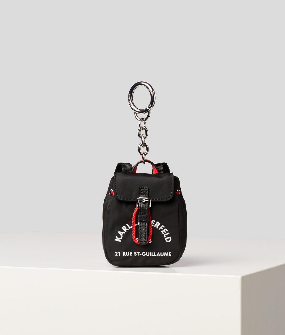 KARL LAGERFELD Rue St Guillaume Backpack Keychain Key Chain E f