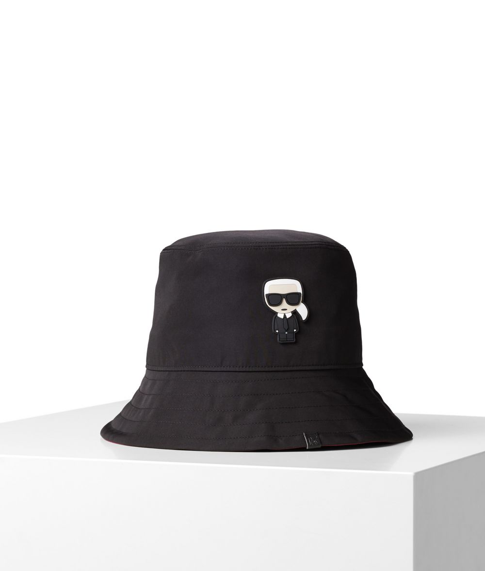 KARL LAGERFELD K/Ikonik Bucket Hat Hat E f