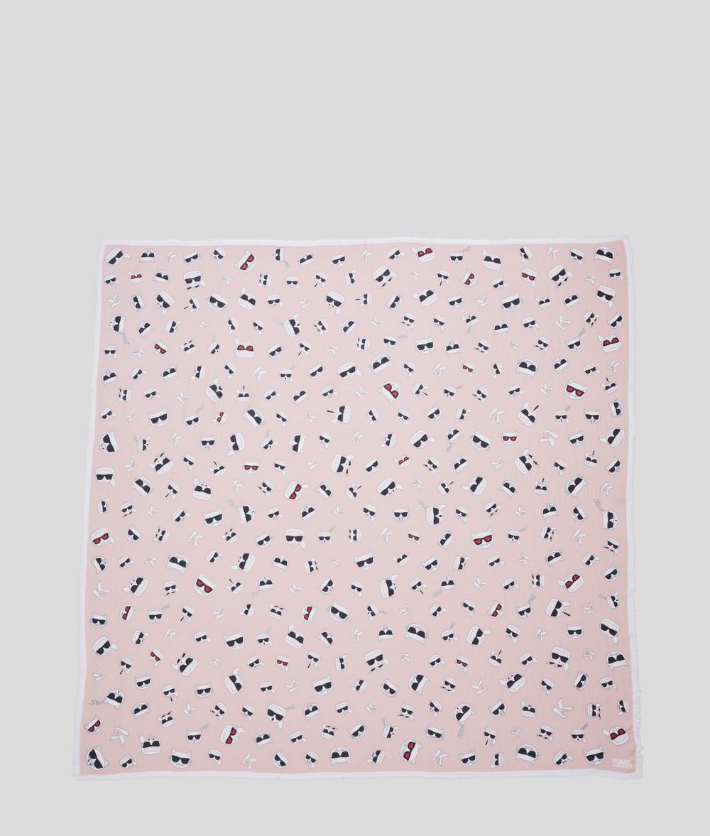 KARL LAGERFELD Foulard imprimé K/Ikonik Écharpe et foulard Femme f