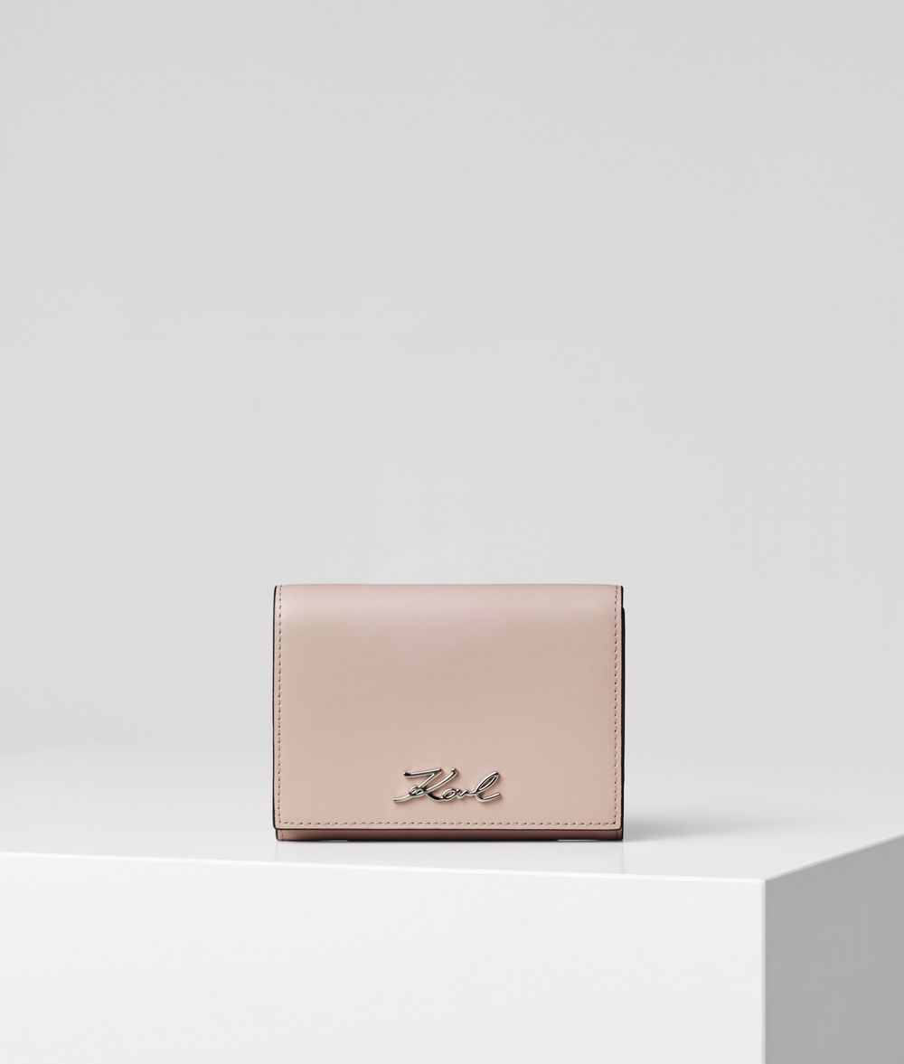 KARL LAGERFELD K/Signature Fold Wallet Wallet Woman f