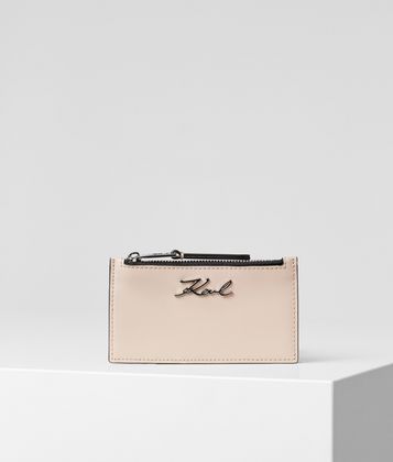 KARL LAGERFELD K/SIGNATURE CARD HOLDER