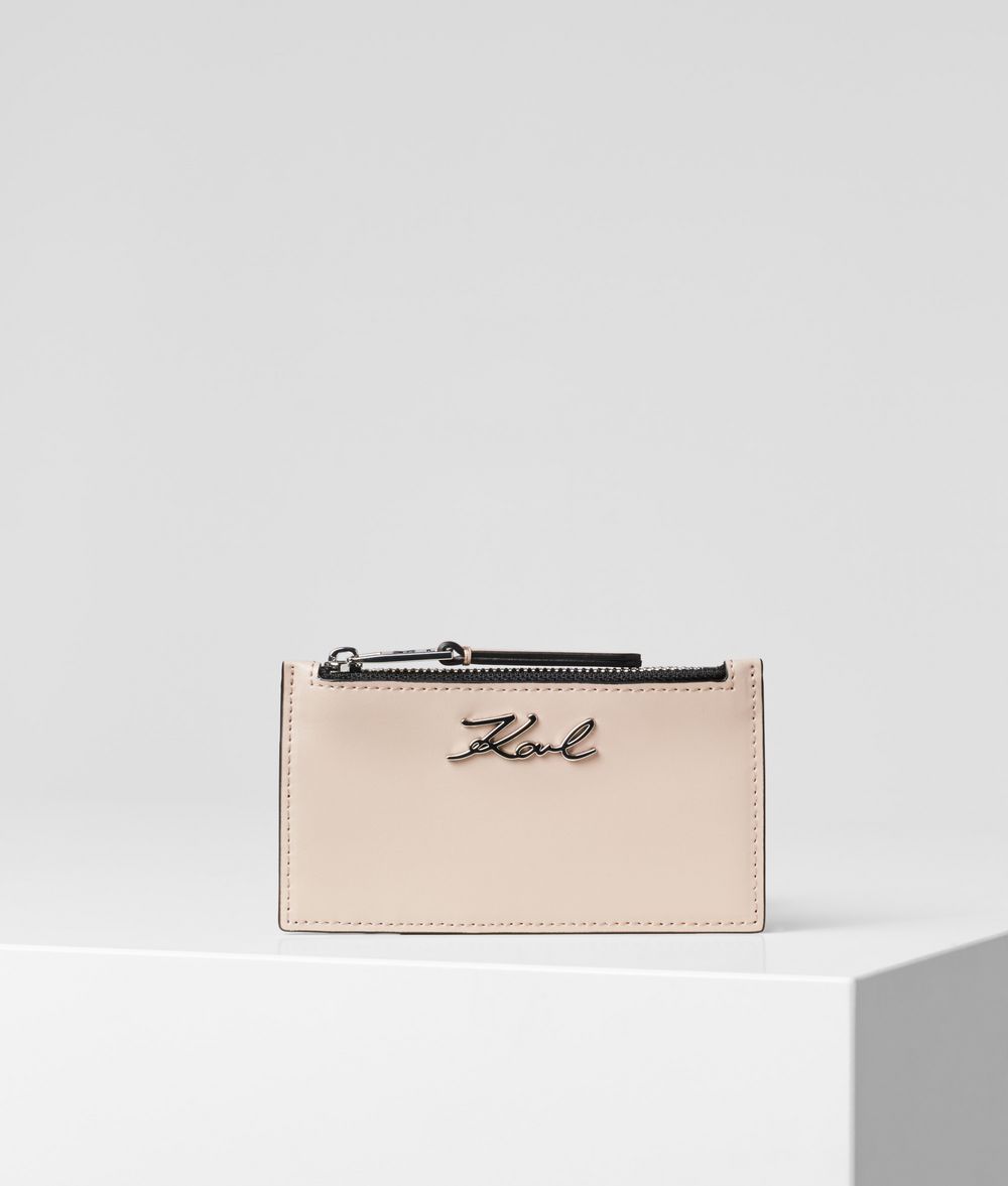 KARL LAGERFELD K/Signature Card Holder Cardholder Woman f