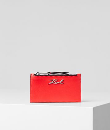 KARL LAGERFELD K/SIGNATURE CARD HOLDER