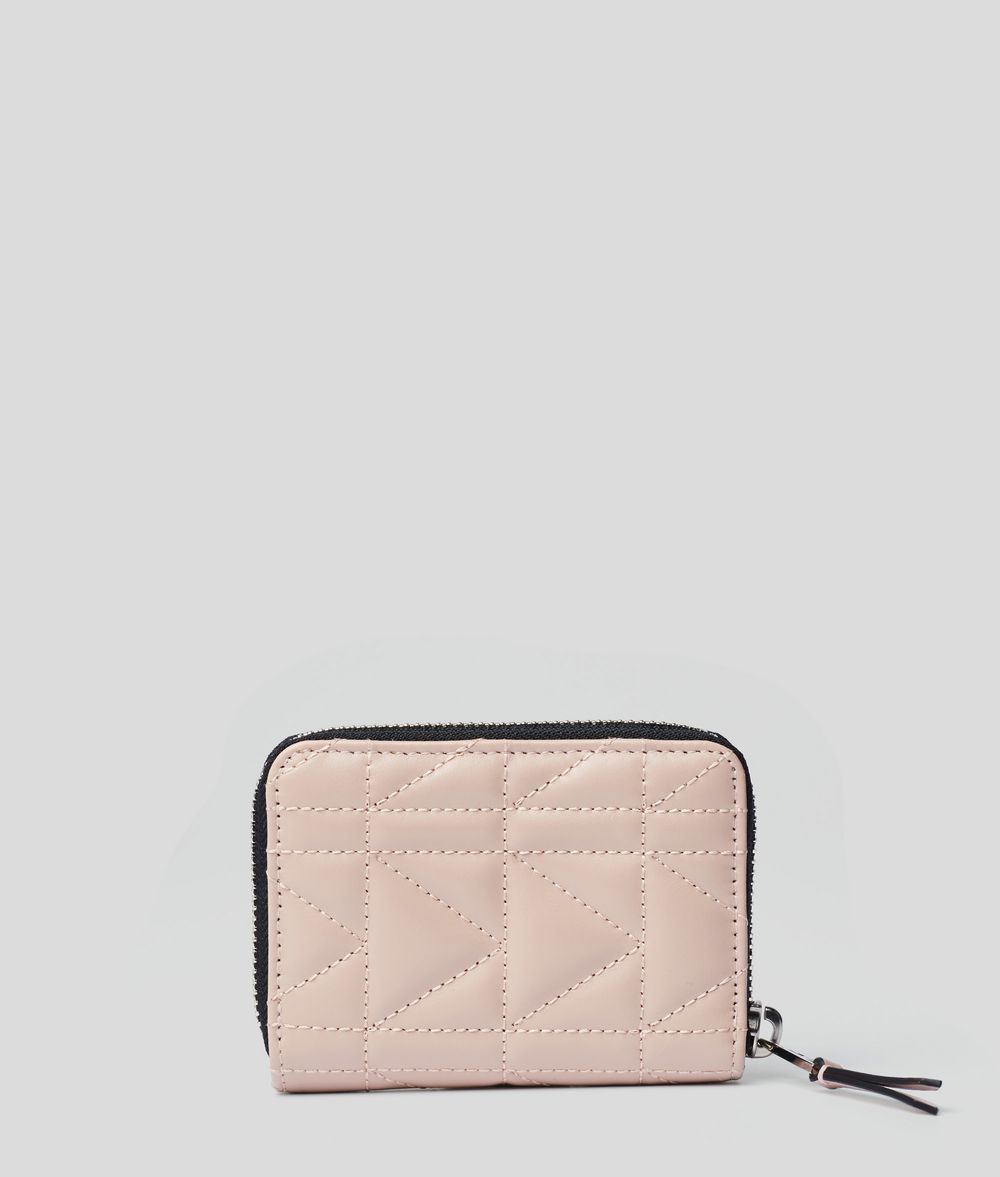 KARL LAGERFELD K/Kuilted Small Zip-Around Wallet Wallet Woman d