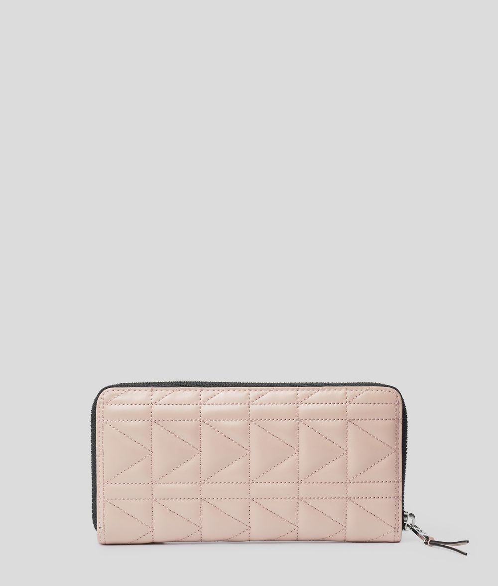 KARL LAGERFELD K/Kuilted Small Zip-Around Wallet Wallet Woman d