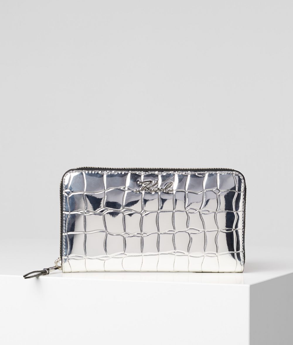 KARL LAGERFELD K/Signature Zipped Wallet Wallet Woman f