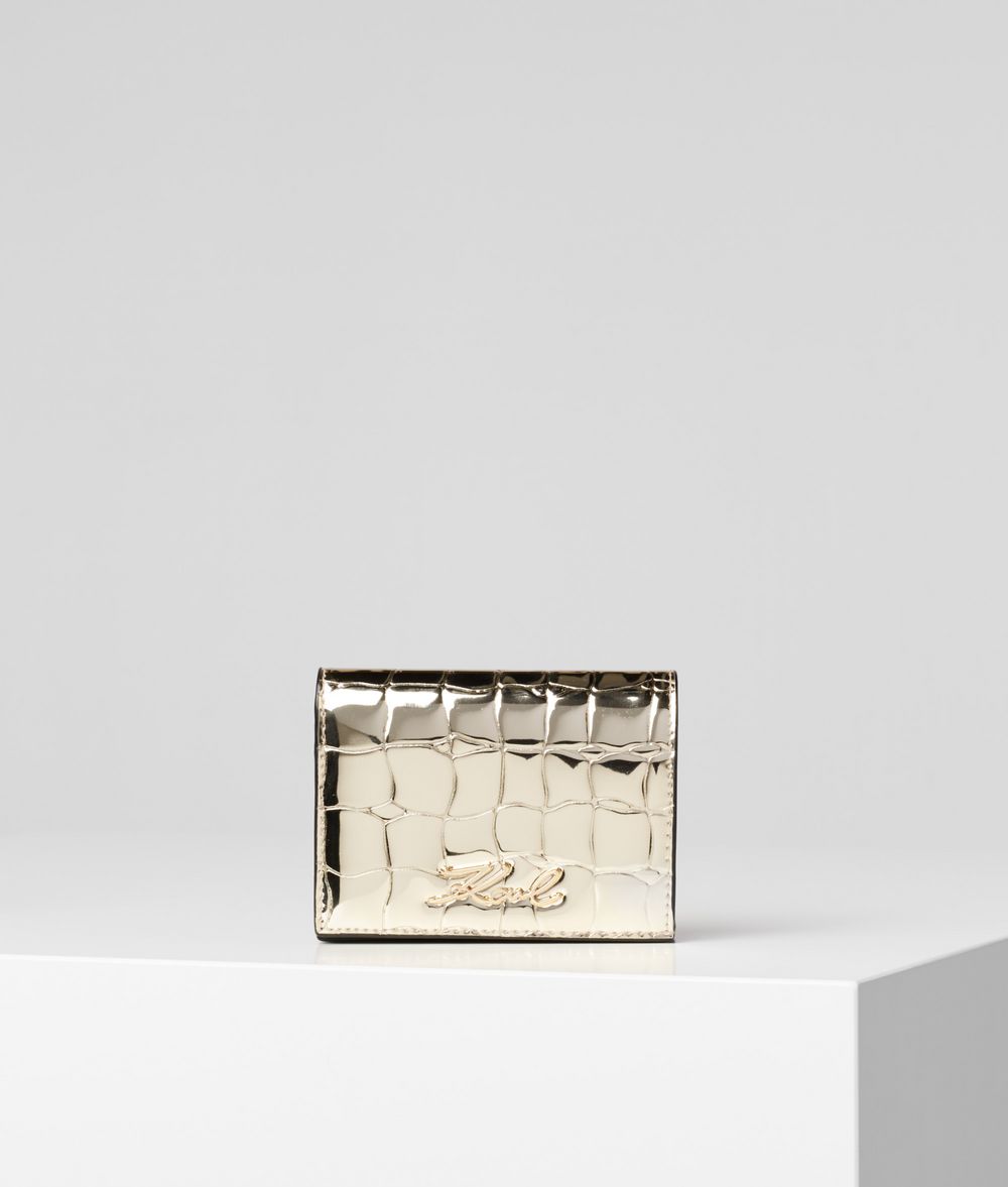 KARL LAGERFELD K/Signature Fold Wallet Wallet Woman f
