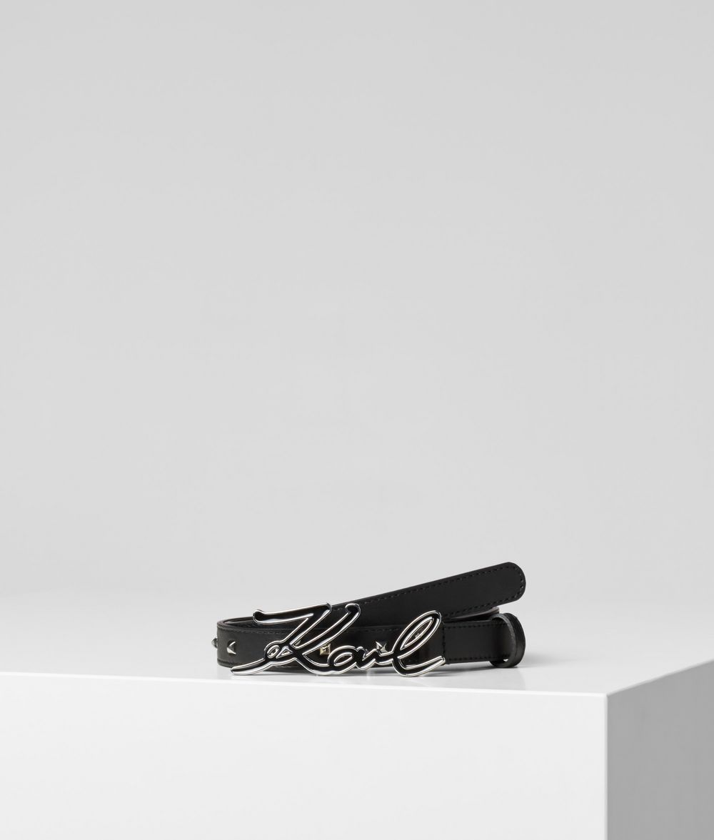 KARL LAGERFELD K/Signature Studs Belt Belt Woman f