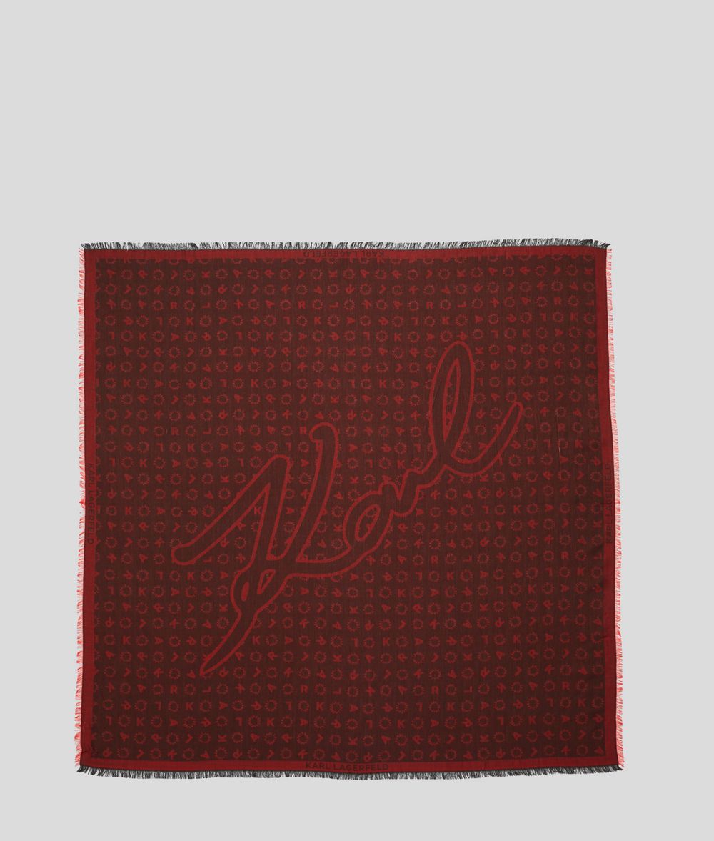 KARL LAGERFELD Жаккардовый шарф K/Signature Шарф Для Женщин f
