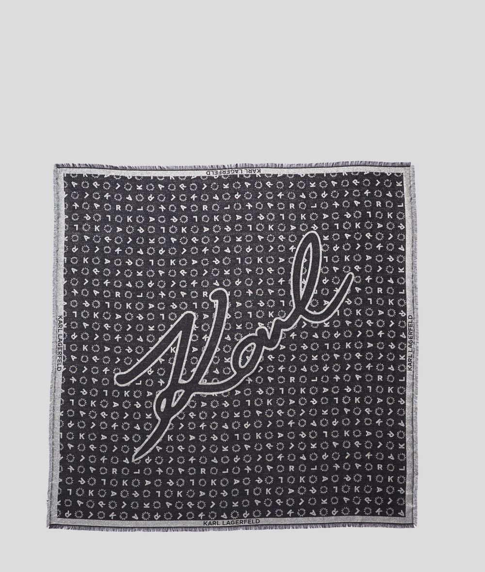 KARL LAGERFELD Жаккардовый шарф K/Signature Шарф Для Женщин f