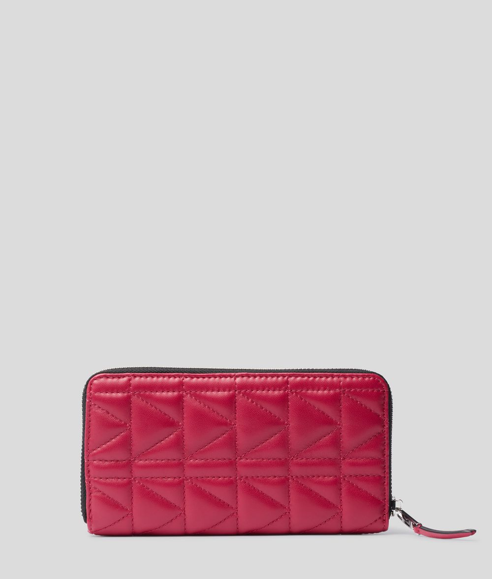 KARL LAGERFELD K/Kuilted Zip-Around Wallet Wallet Woman d