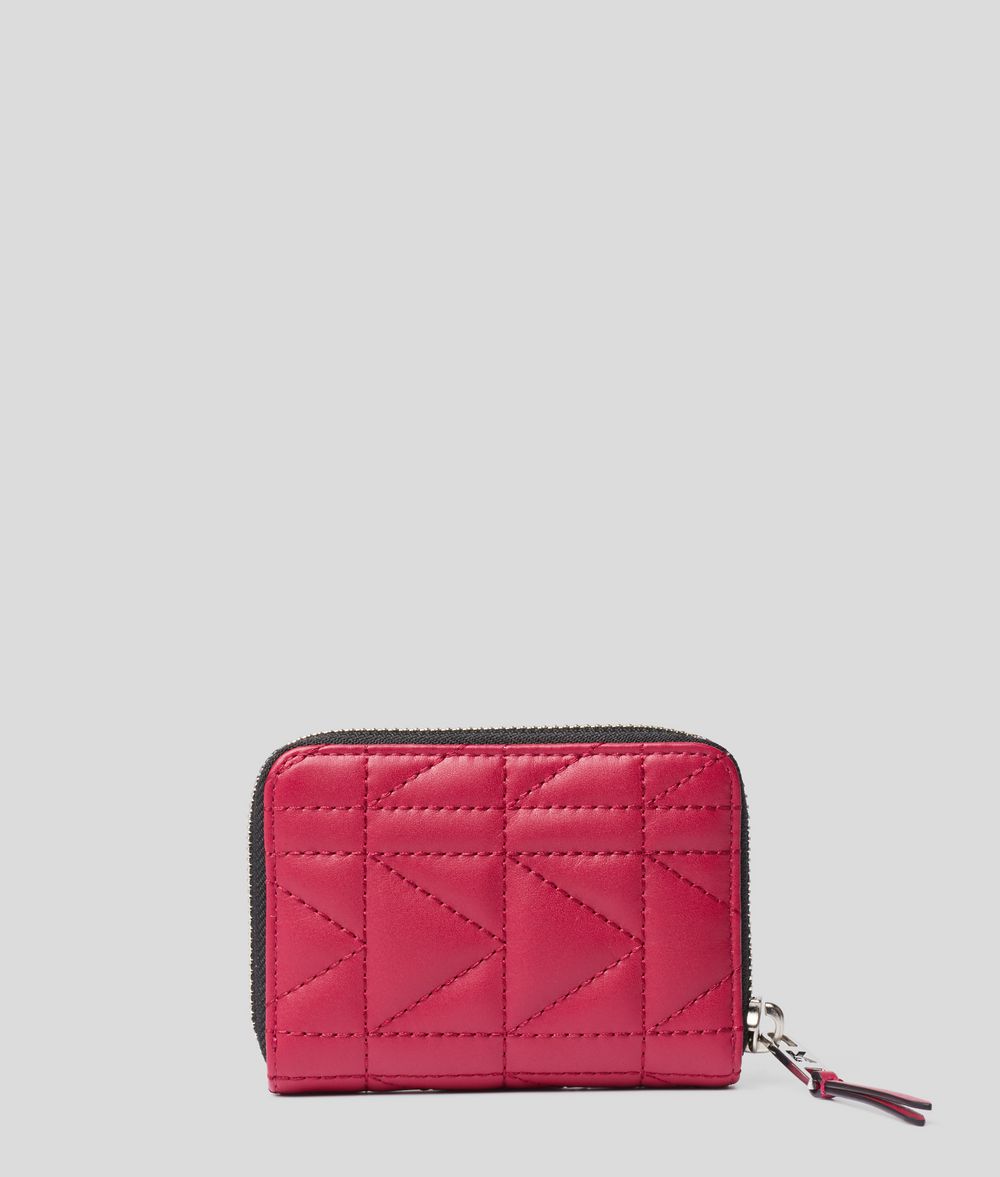 KARL LAGERFELD K/Kuilted Small Zip-Around Wallet Wallet Woman d