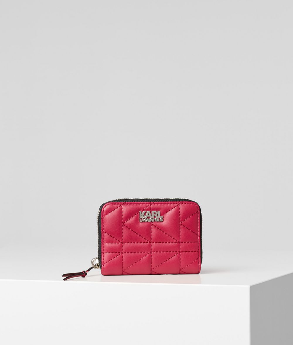 KARL LAGERFELD K/Kuilted Small Zip-Around Wallet Wallet Woman f
