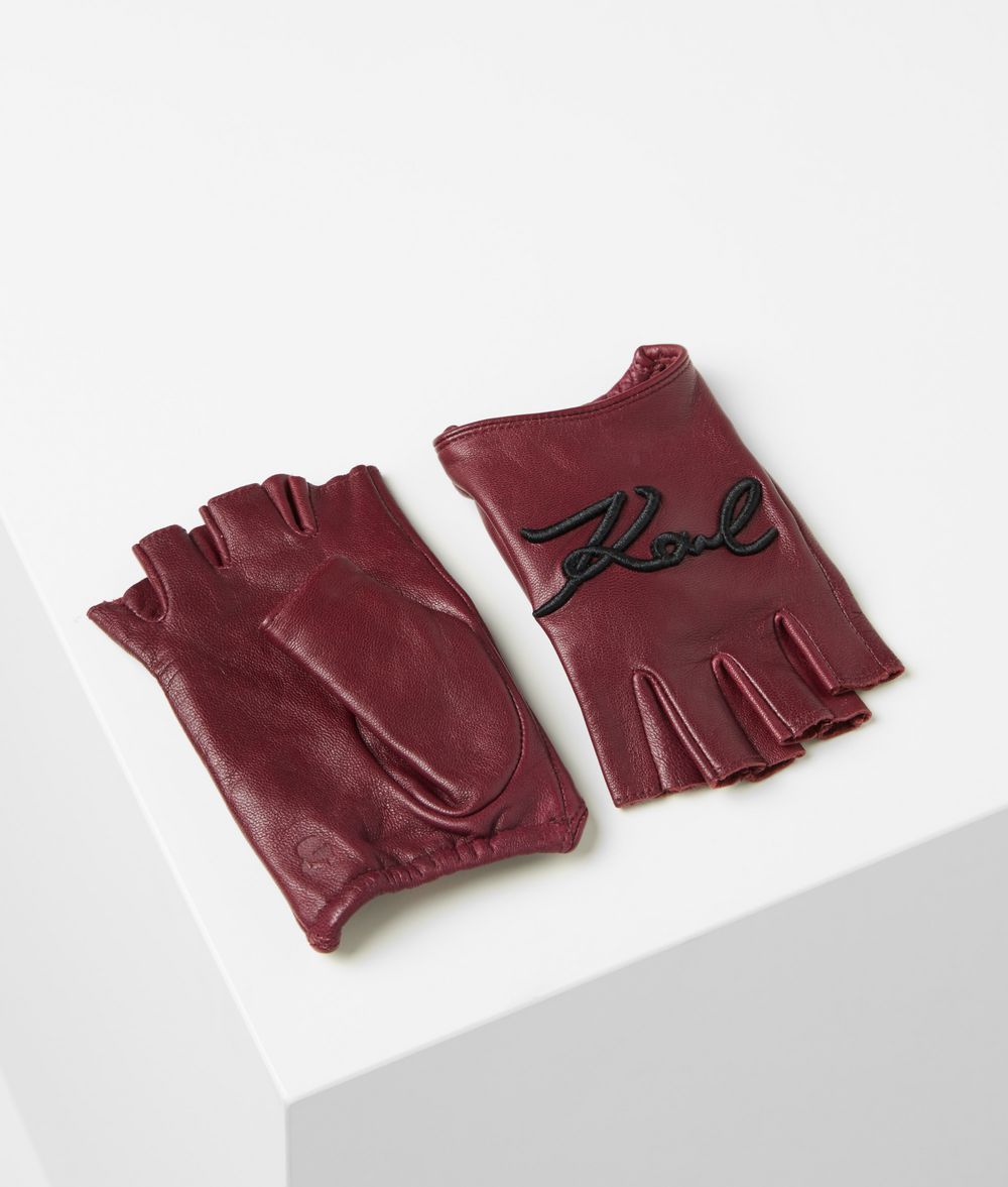 KARL LAGERFELD Митенки K/Signature Перчатки Для Женщин f