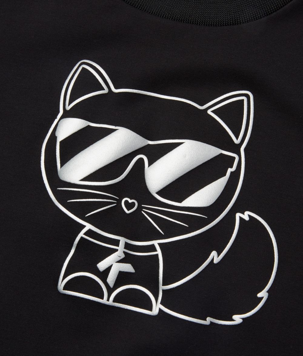 KARL LAGERFELD Choupette Outline Sweatshirt Kids’ Sweatshirt Woman d