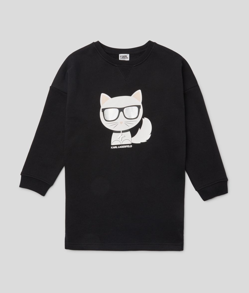 KARL LAGERFELD Choupette Sweat Dress Kids’ Dress Woman f