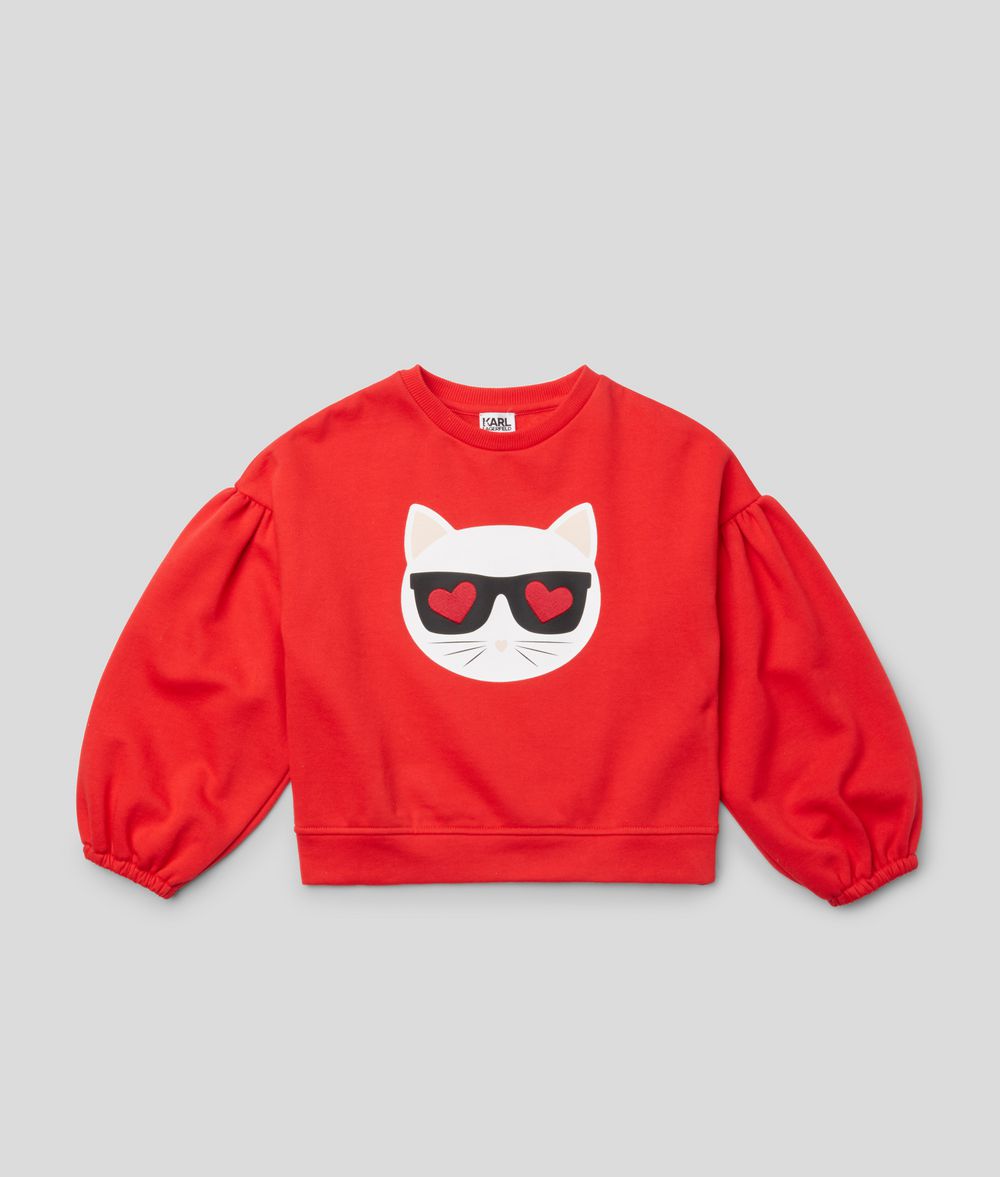 KARL LAGERFELD Choupette Love Sweatshirt Kids’ Sweatshirt Woman f