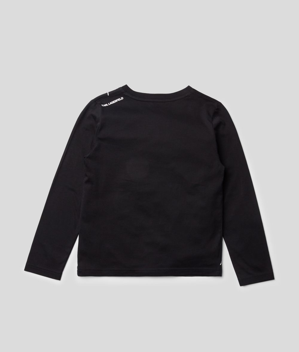 KARL LAGERFELD K/Ikonik Long Sleeve T-Shirt Kids’ Sweatshirt Man d