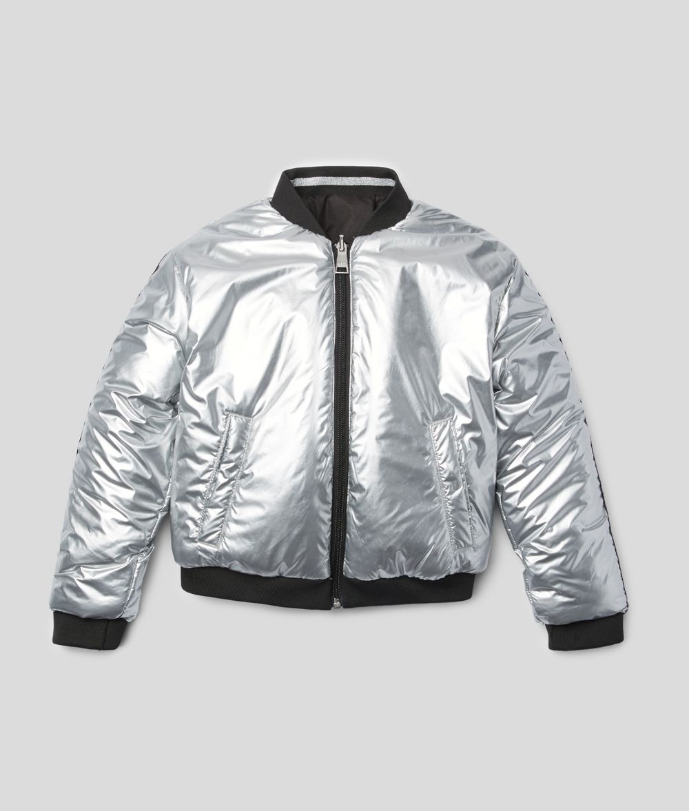 KARL LAGERFELD Reversible Bomber Jacket Kids’ Outerwear Woman f