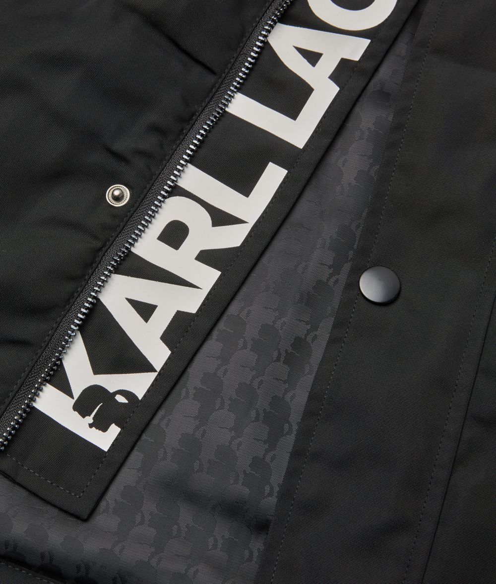 KARL LAGERFELD Logo Lining Parka Kids’ Outerwear Man d
