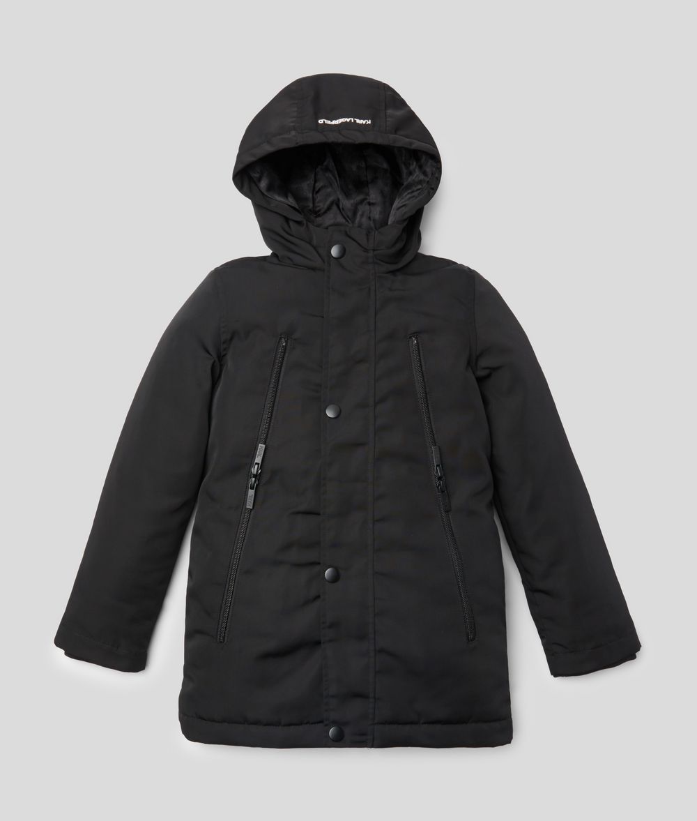 KARL LAGERFELD Logo Lining Parka Kids’ Outerwear Man f