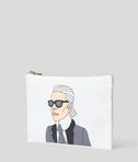 KARL LAGERFELD K/MET PORTRAIT POUCH