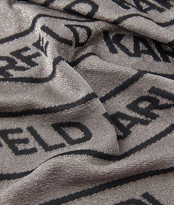 KARL LAGERFELD LOGO LUREX SCARF KARL LAGERFELD LOGO LUREX SCARF
