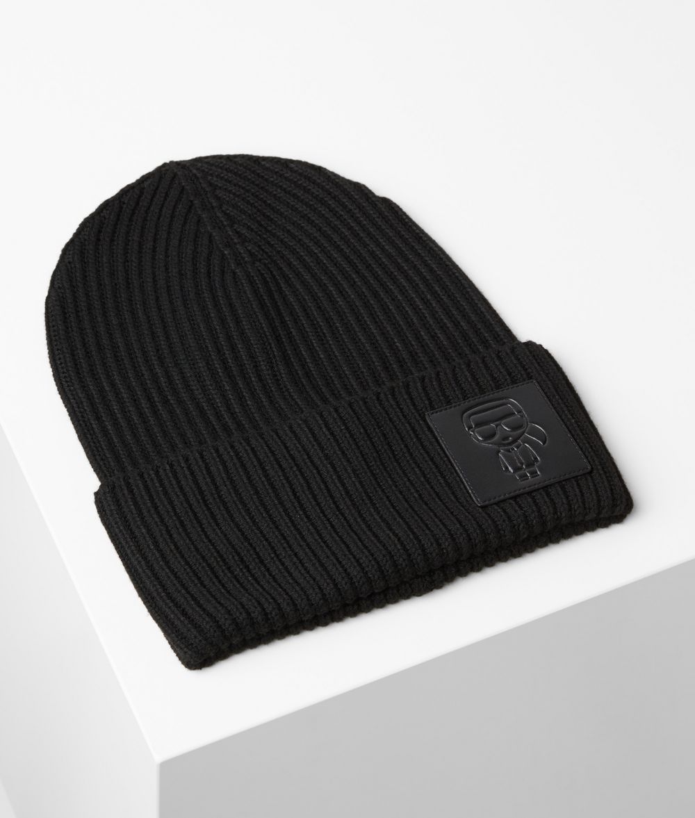 KARL LAGERFELD K/Ikonik Beanie Hat E f