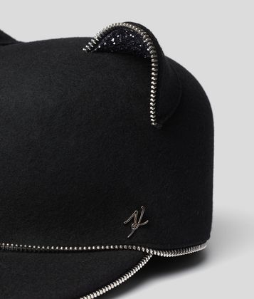 KARL LAGERFELD CHOUPETTE EARS CAP KARL LAGERFELD CHOUPETTE EARS CAP