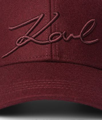 KARL LAGERFELD K/SIGNATURE FELT CAP KARL LAGERFELD K/SIGNATURE FELT CAP