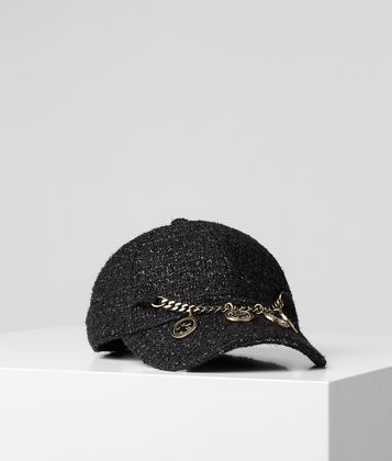 KARL LAGERFELD K/TREASURE TWEED CAP KARL LAGERFELD K/TREASURE TWEED CAP