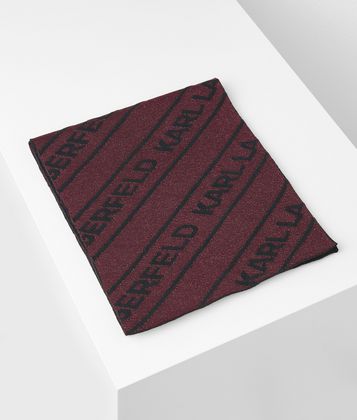 KARL LAGERFELD LOGO LUREX SCARF KARL LAGERFELD LOGO LUREX SCARF