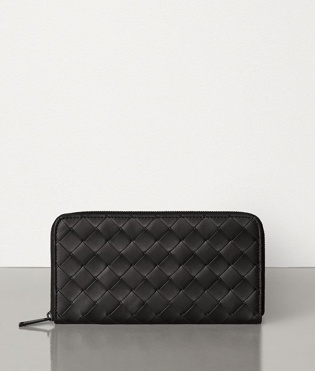 BOTTEGA VENETA ZIP AROUND WALLET IN INTRECCIATO VN Large Wallet Man fp