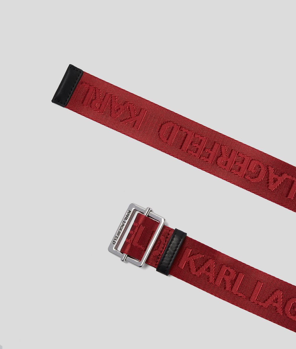 karl lagerfeld logo belt