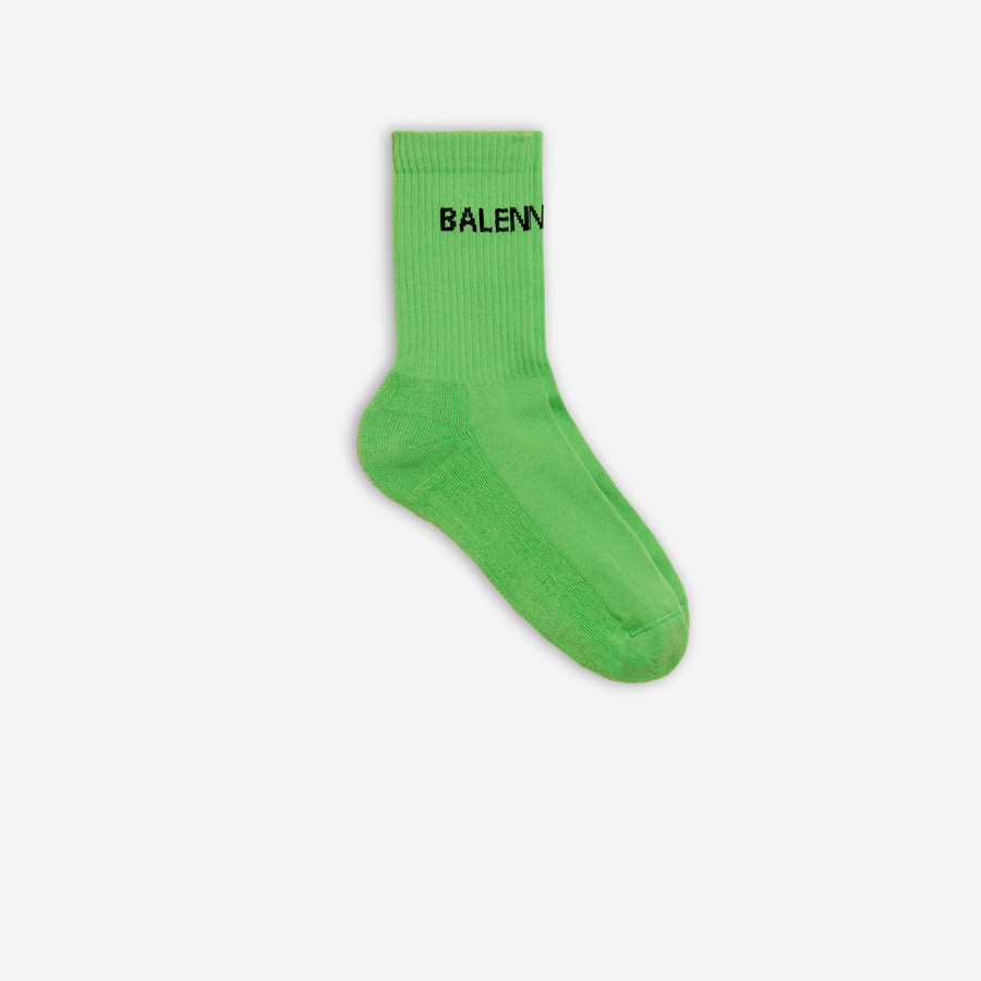 Balenciaga Socks ACID GREEN/BLACK for 