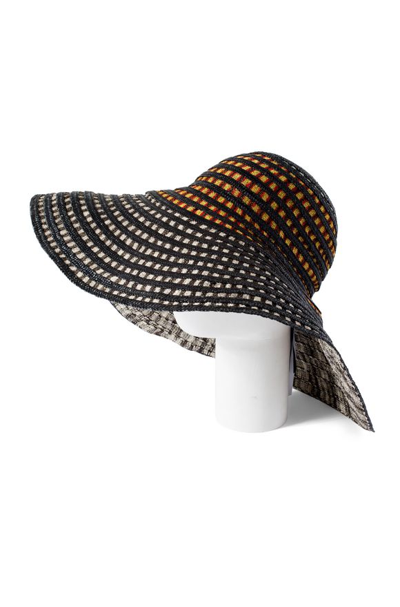 Beach Hats Women Missoni Missoni Beach Hat Woman Rear View