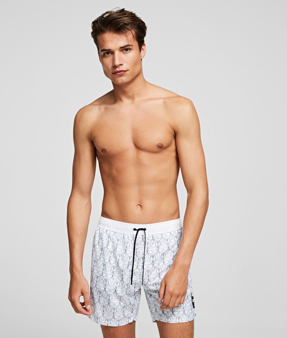 KARL LAGERFELD IKONIK PRINT MEDIUM BOARDSHORT Swimwear Man f