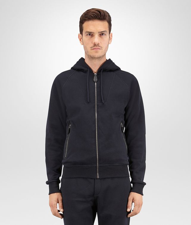 Bottega Veneta® ‎ - ‎SWEATSHIRT IN DARK NAVY COTTON WOOL JERSEY, NERO ...