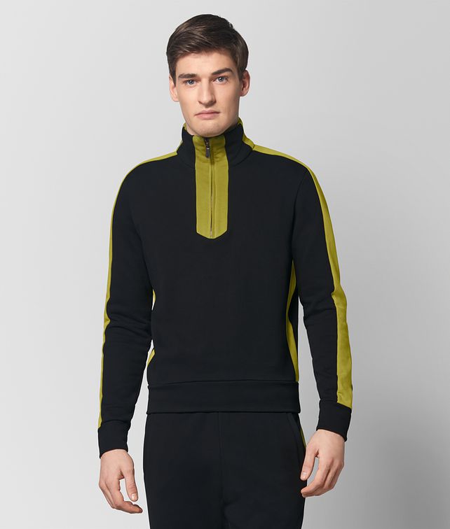 BOTTEGA VENETA NERO COTTON SWEATER Knitwear Man fp