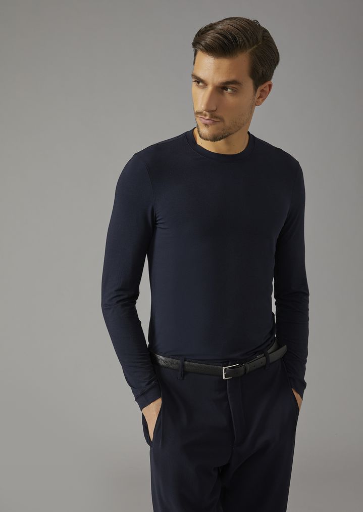 armani crew neck sweater