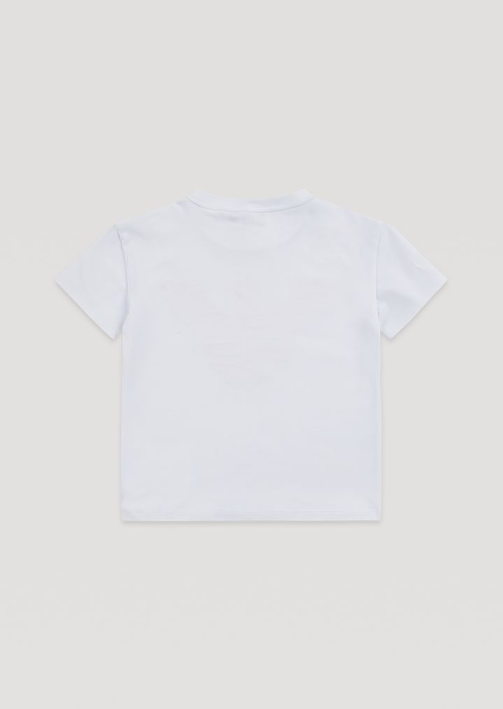 Camiseta de algodón con logotipo bordado Camiseta de algodón con logotipo bordado