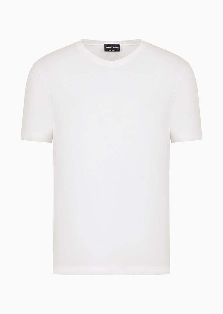 V-NECK STRETCH JERSEY T-SHIRT V-NECK STRETCH JERSEY T-SHIRT