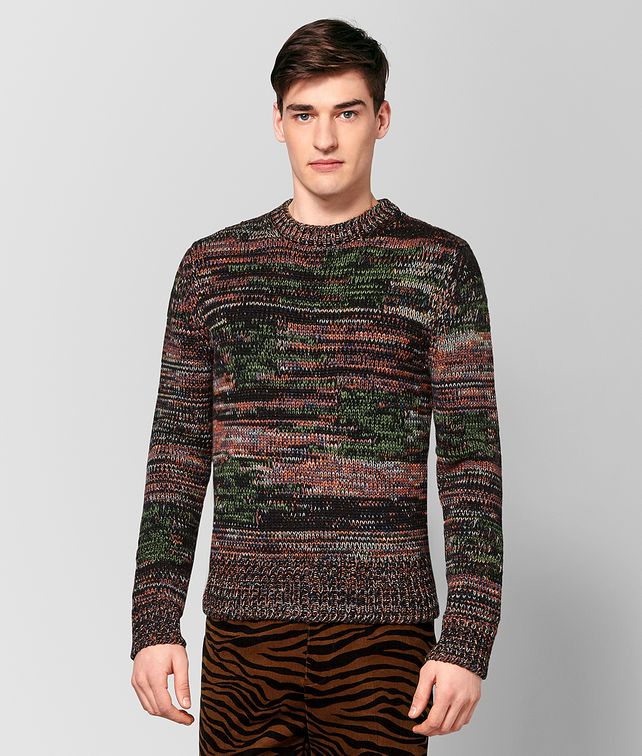 BOTTEGA VENETA MULTICOLOR WOOL SWEATER Knitwear Man fp