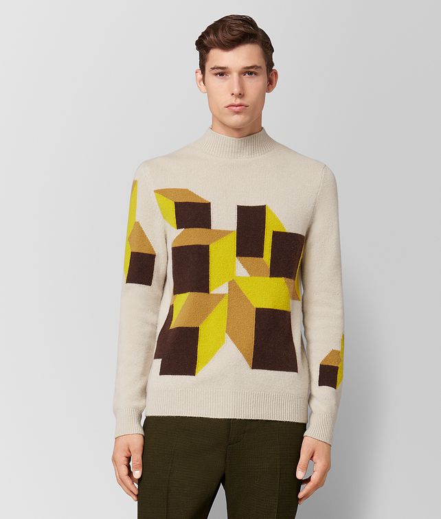 BOTTEGA VENETA MULTICOLOR CASHMERE SWEATER Knitwear Man fp