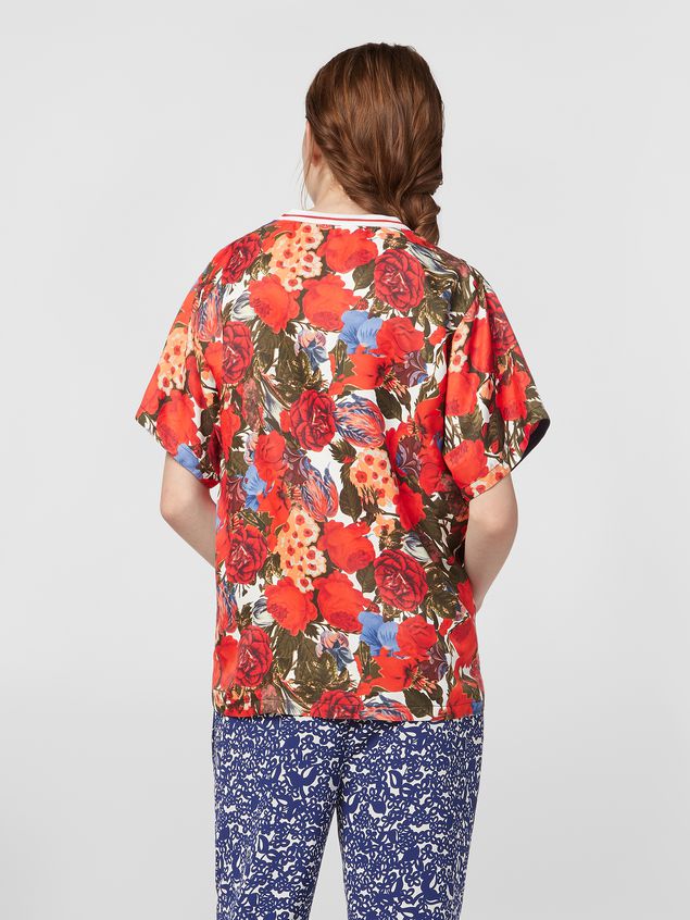 Short Sleeve Shirt Marni Viscose twill shirt with Duncraig print Woman
