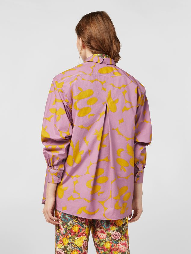 Long Sleeve Shirt Marni Blouse in poplin with Belou print Woman
