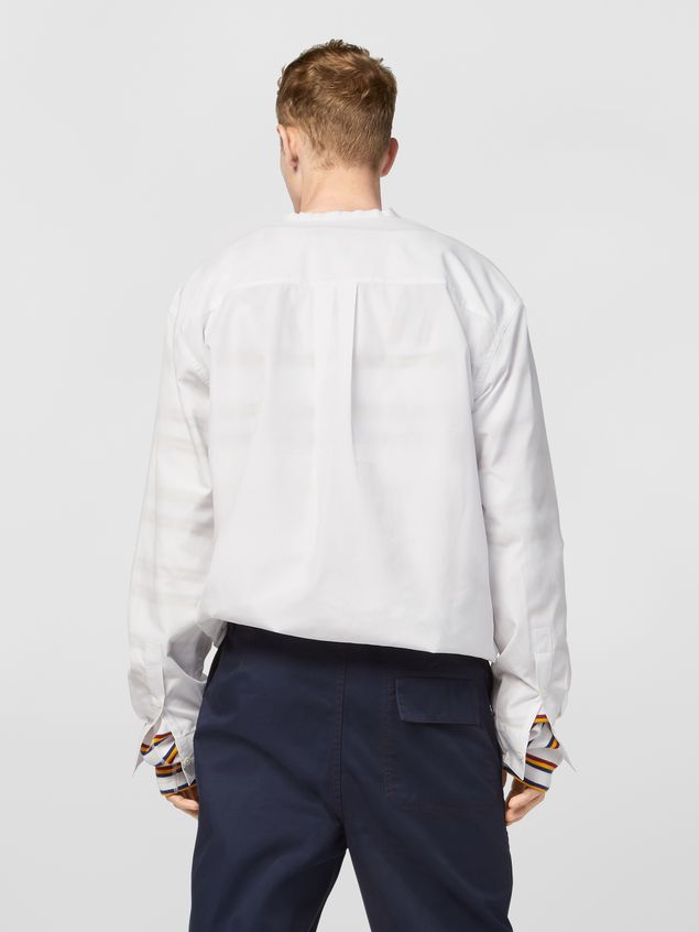 Long Sleeve Shirt Marni Shirt in cotton poplin with lacing closure Man