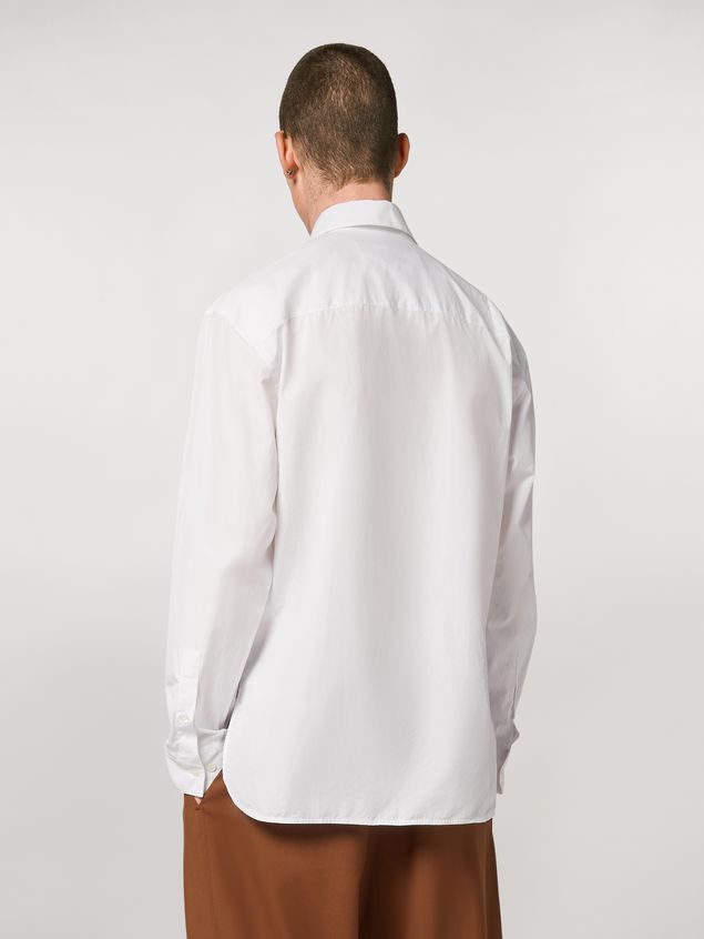 Long Sleeve Shirt Marni Shirt in twisted cotton poplin with print by Bruno Bozzetto Man